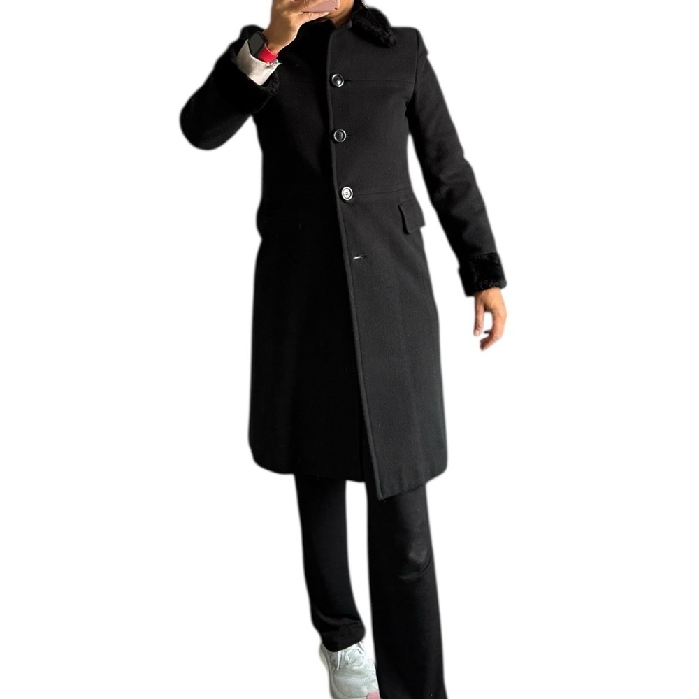 Steve by Searle Wool Faux Fur Coat  Size 8